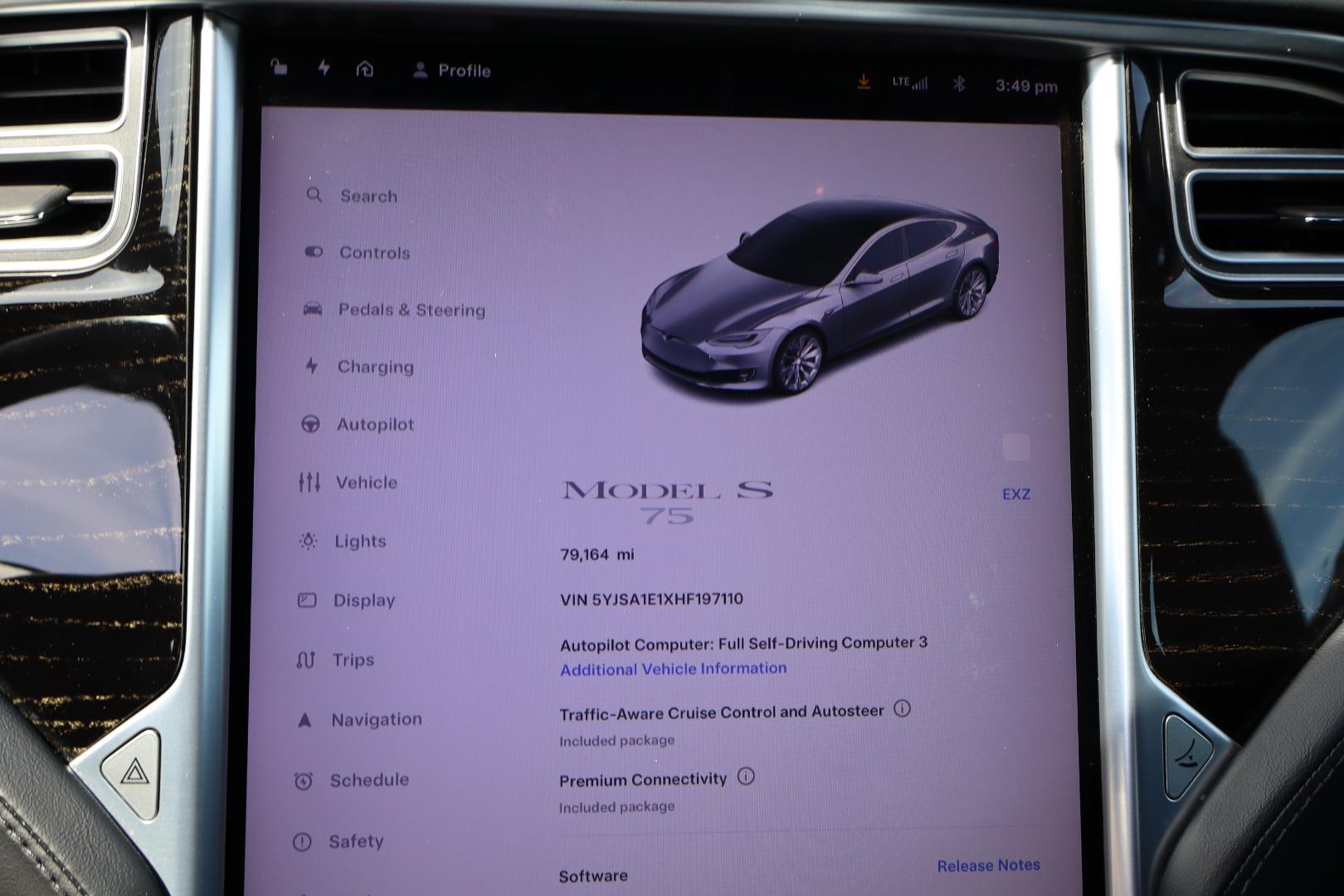 tesla model s 2017 5YJSA1E1XHF197110 image tesla model s 2017 5YJSA1E1XHF197110 image